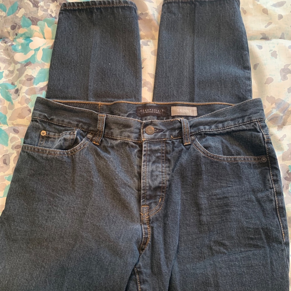 Aeropostale Button Fly Skinny Jeans